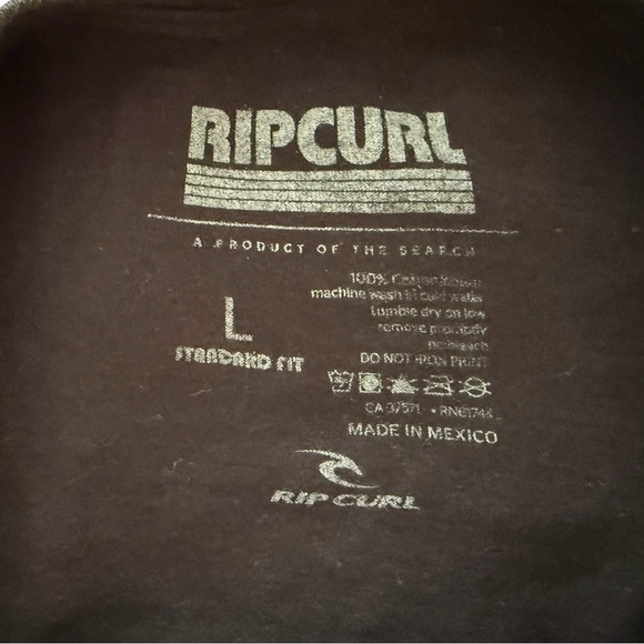 RIP CURL “The Search” Fish Tropical Surf Tee Shirt Men L Large Standard Fit - Picture 5 of 6